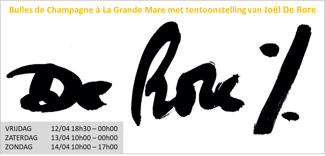 Joël De Rore Eddy Walrave La grande mare tentoonstelling kunst